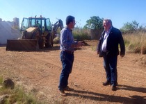 Comienza el tramo de obra de los colectores de la EDAR de Peñíscola en Camí Marjaletes con la unánime colaboración vecinal