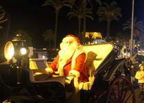 Peñíscola recibe la visita de Papá Noel